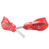 Red Acerbis aluminum motorcycle handguards designed for handlebar protection