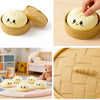Gelbes glitzerndes Squishy-Dumpling-Sensorikspielzeug in verschiedenen Verpackungs- und Anwendungsformen