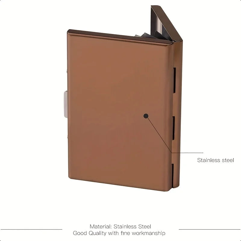 Slim RFID Blocking Metal Card Holder Wallet