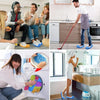 Chenille Dust Mop Slippers for Hands-Free Floor Cleaning