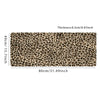 XXL Leopard Print Desk Mat with Non-Slip Rubber Base