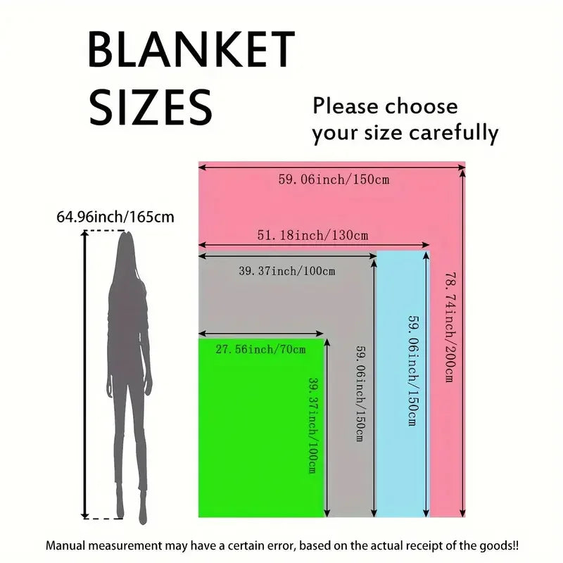 Spooky Halloween Flannel Throw Blanket with Witch Silhouette Design