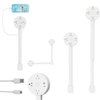 Rotating Wall Plug Extender with Adjustable Length and USB Ports