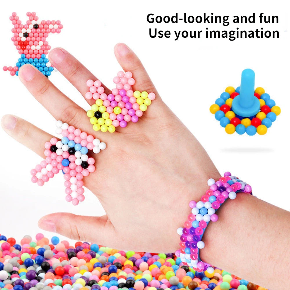 Magic Water Spray Beads Craft Kit – 1000 Colorful Beads for DIY Art Projects