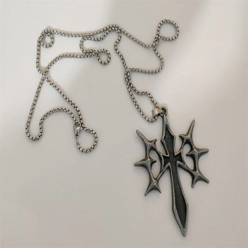 Vintage Cross Pendant Necklace