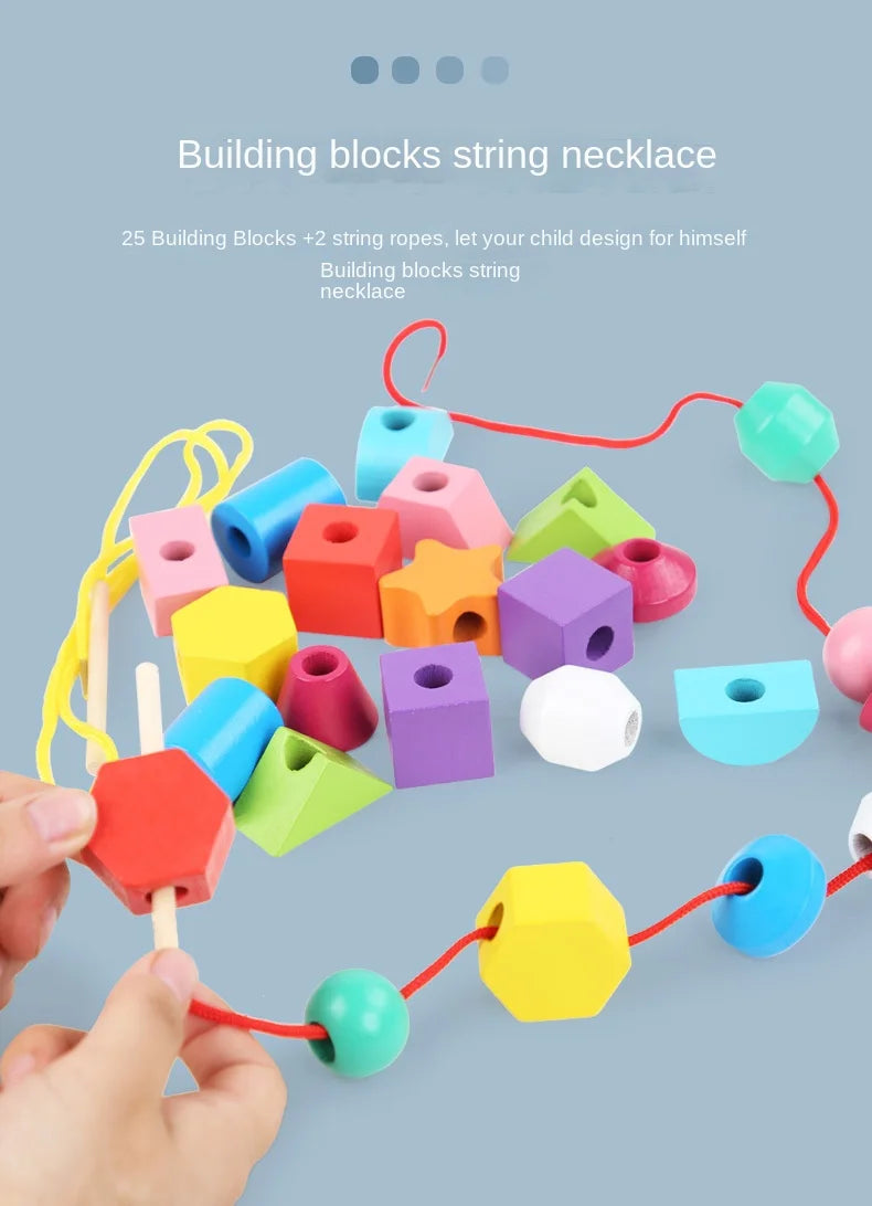 Montessori Wooden Color & Shape Matching Puzzle for Toddlers