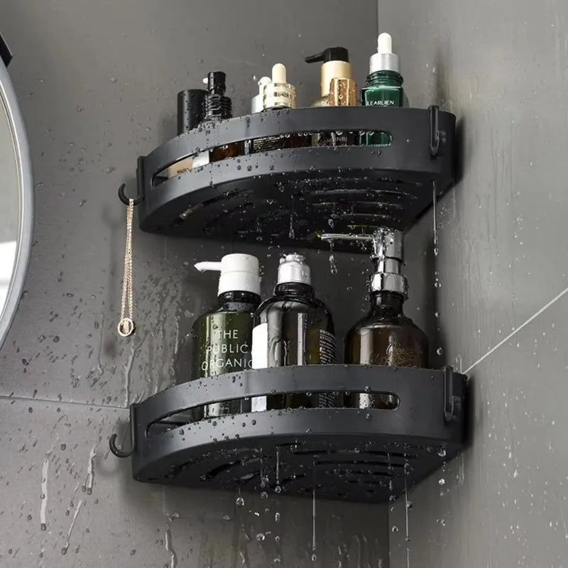 Corner Shower Caddy - Adhesive Mount Bathroom Shelf