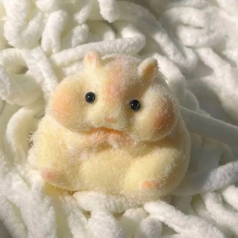 Juguete Squishy de Hámster de Silicona y Peluche