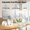 Dual Monitor Desk Mount with Full Motion Arms