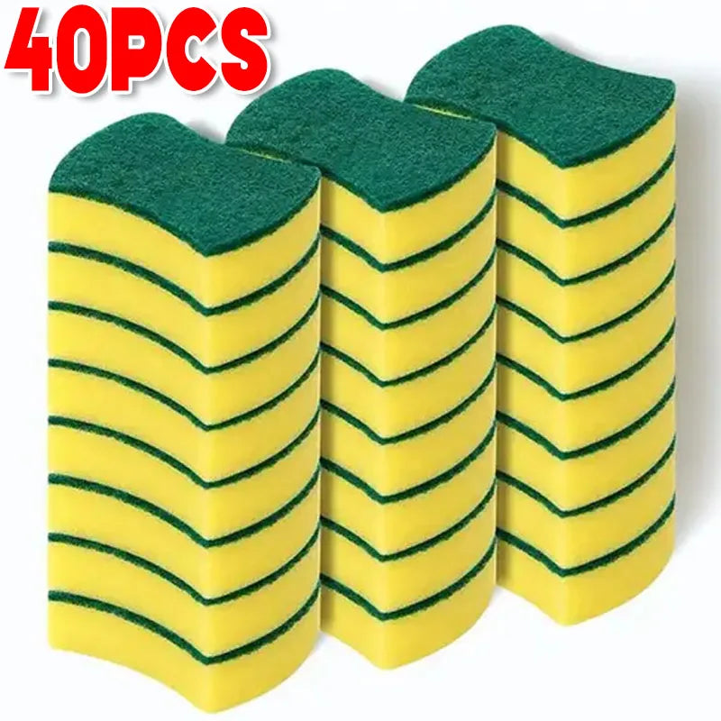 Microfiber Scrub Sponges for Kitchen Cleaning (5-Pack)