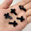 Natural Stone Cross Pendant Charm for Jewelry Making