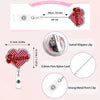 Cute Cat Acrylic ID Badge Reel with Retractable Clip