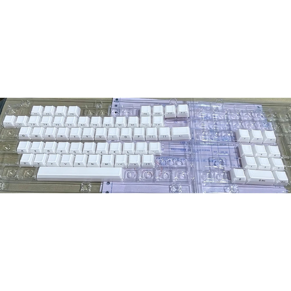 Crystal Clear Jelly Keycaps with Side-Printed Legends for Mechanical Keyboards