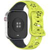 Two-Tone Floral Silicone Watch Strap for Redmi Smartwatches