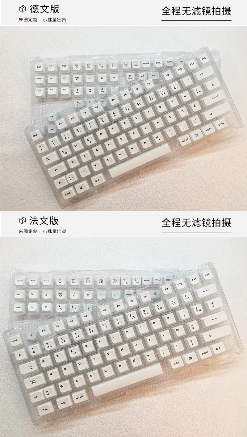 Multilingual PBT Keycaps for Mechanical Keyboards