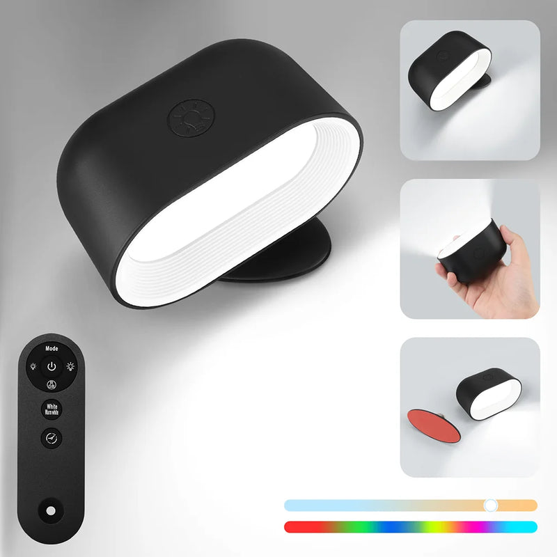 Magnetische LED-Wandleuchte mit Fernbedienung und RGB-Beleuchtung