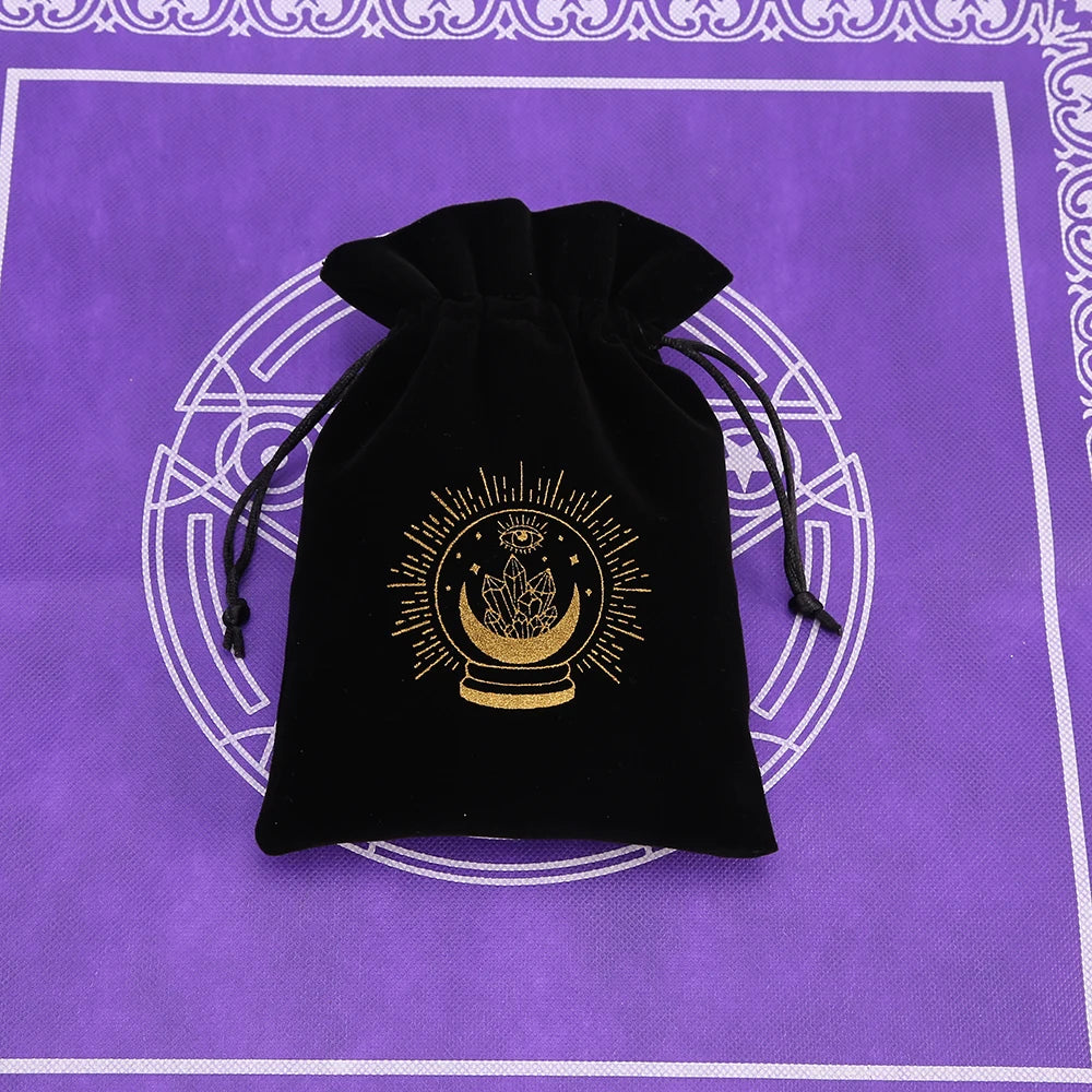 Black Velvet Tarot Card Storage Bag
