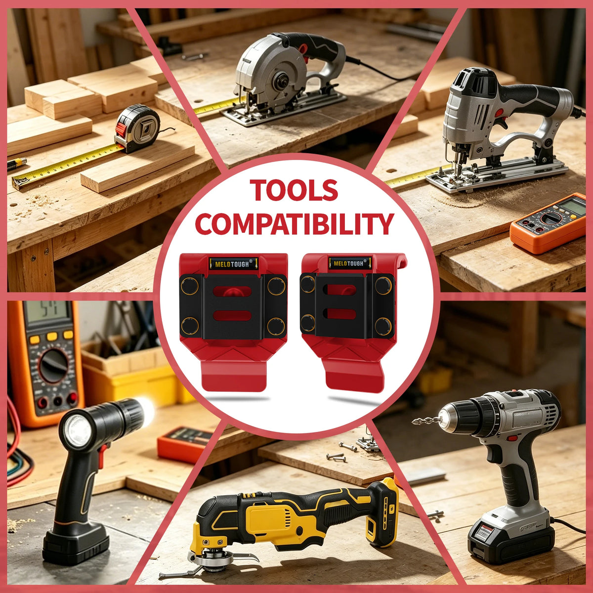 Heavy-Duty Drill Belt Holster for Tool Belts