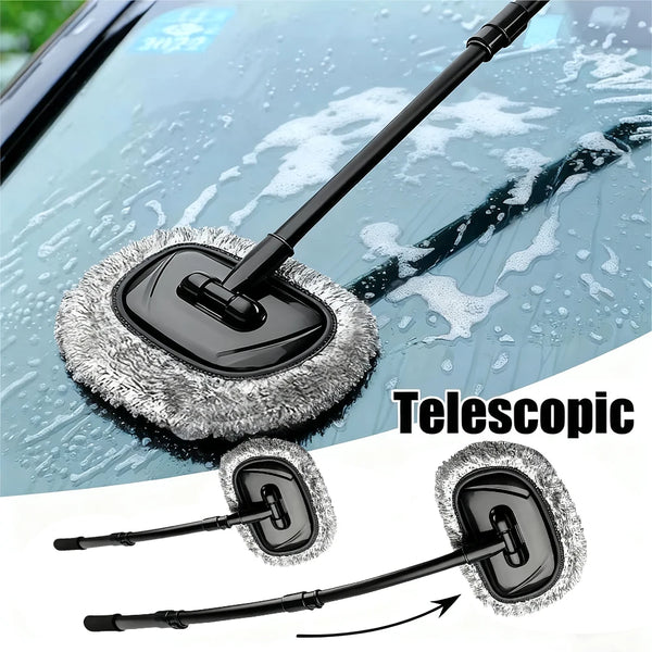 Telescoping Car Wash Mop with Rotating Head