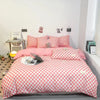 Black and White Plaid Duvet Cover Set with Pillowcases