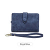 Compact Frosted Tri-Fold Wallet for Women