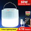 Solar-Powered LED Camping Lantern with Power Bank & Remote