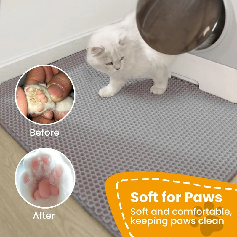 Double-Layer Cat Litter Trapping Mat