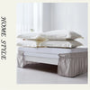 Ruffled Microfiber Bed Skirt with Split Corners