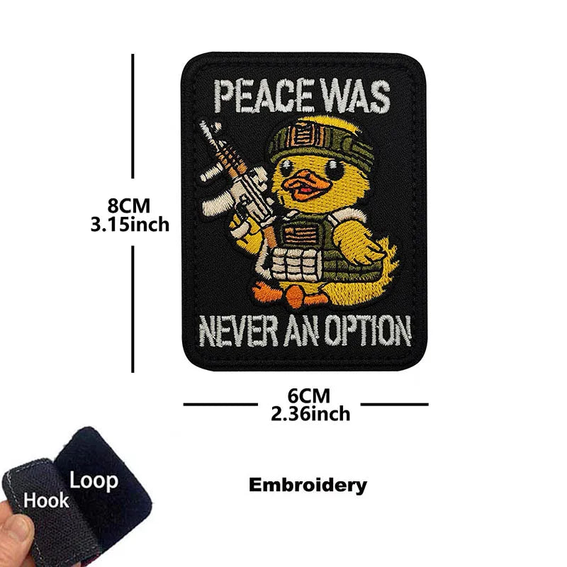 Funny Cat Face PVC Morale Patch with Hook-and-Loop Backing