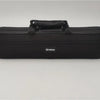 Black Yamaha flute case with a black carrying strap.