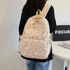 Cute Large-Capacity Bow Print Backpack Set