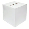 Elegant White & Black Wedding Card Box with Greeting Cards