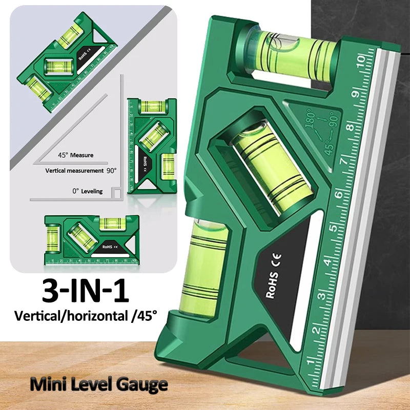 Magnetic Pocket Level Gauge with 3-Axis Precision
