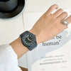 Casual Quartz Wristwatch with Plastic Strap