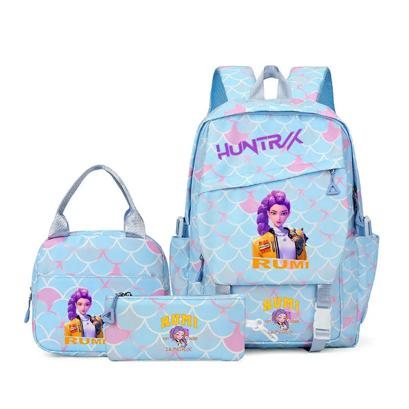 KPop Demon Hunters Backpack Set with Lunch Bag and Pencil Case