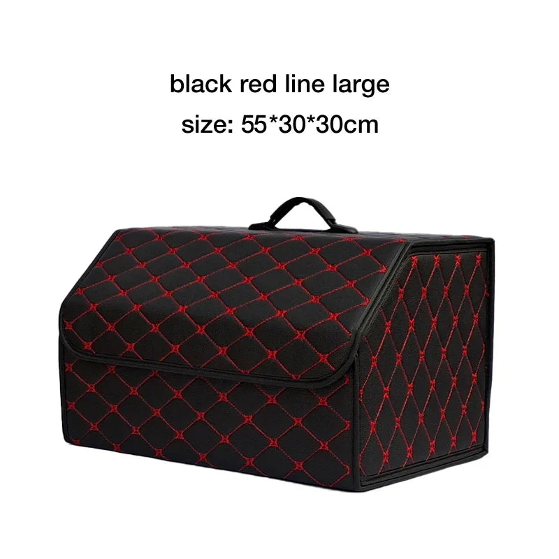 Folding PU Leather Car Trunk Organizer