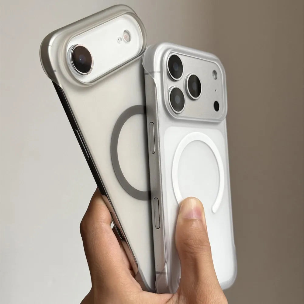 Ultra-Thin Matte Magnetic Phone Case with MagSafe Compatible Wireless Charging
