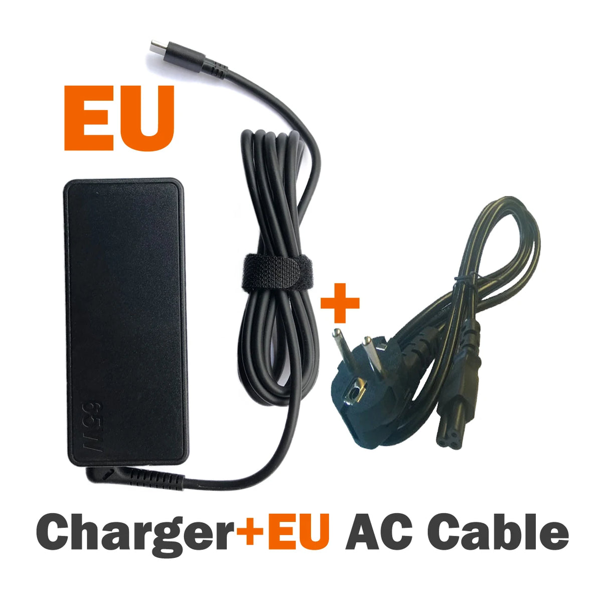 65W USB-C Laptop Charger for Lenovo ThinkPad T480, T580, X280 & More