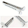 Heavy-duty stainless steel adjustable brake pedal lock for vehicles