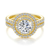 1.2ct Round Moissanite Ring in 925 Sterling Silver