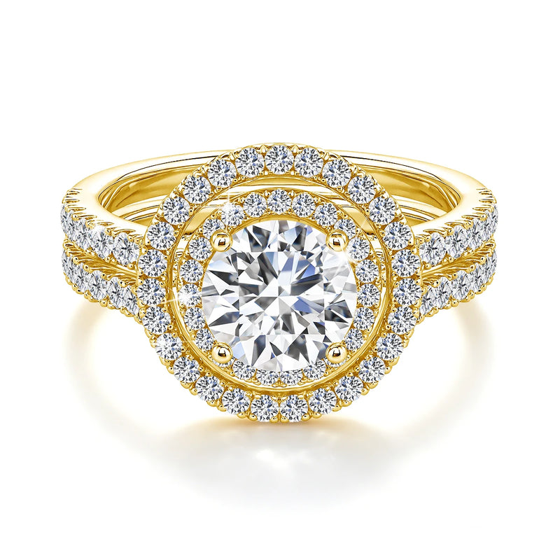 1.2ct Round Moissanite Ring in 925 Sterling Silver