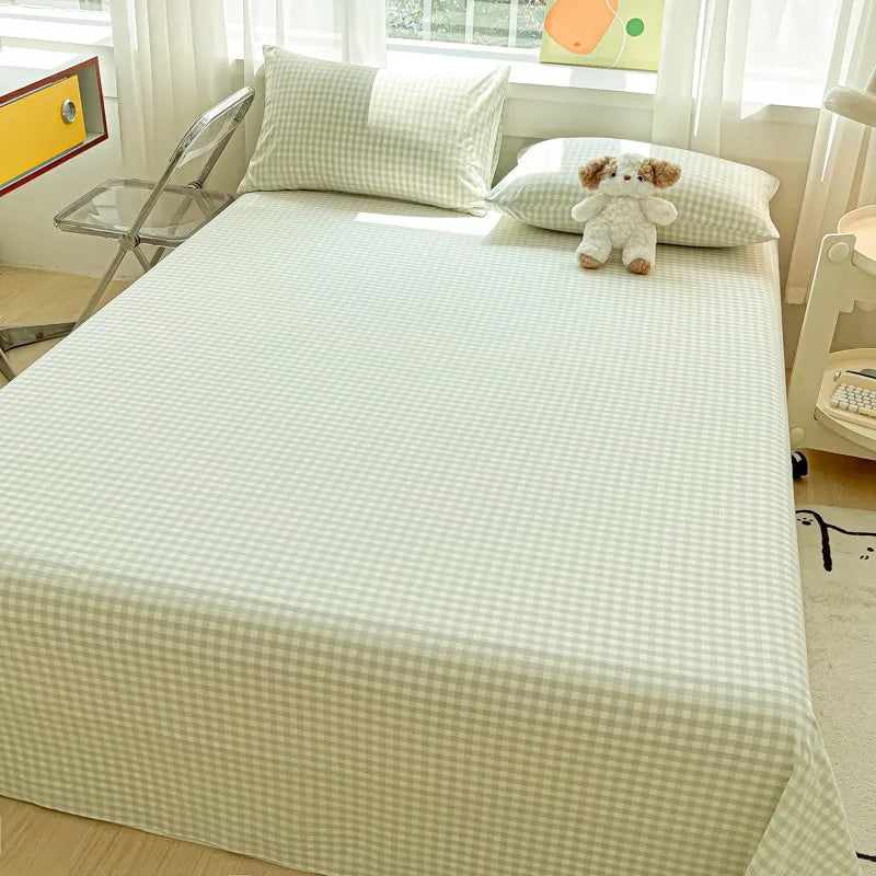 Organic Cotton Percale Bed Sheet Set with Pillowcases