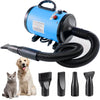 High-Power Pet Grooming Dryer with Adjustable Speed & Temperature