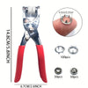 Snap Fastener Tool Kit for Buttons and Fabric
