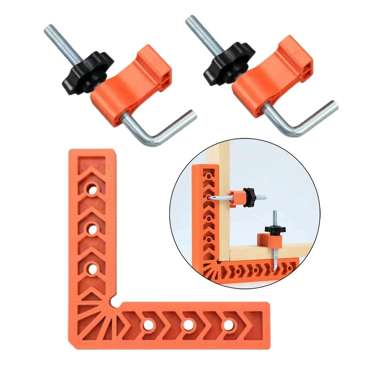 90° Corner Clamp Square for Woodworking Precision