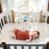 Wooden and Felt Crib Mobile with Cloud and Star Rattles
