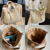 Natural Straw Woven Tote Bag with Tassel