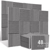 Acoustic Foam Wedge Panels for Soundproofing & Studio Treatment (48-Pack)