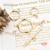 14K Gold Filled Toggle Clasp Set for Jewelry Making