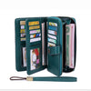 Vintage RFID-Blocking Large Capacity Wallet with Wrist Strap